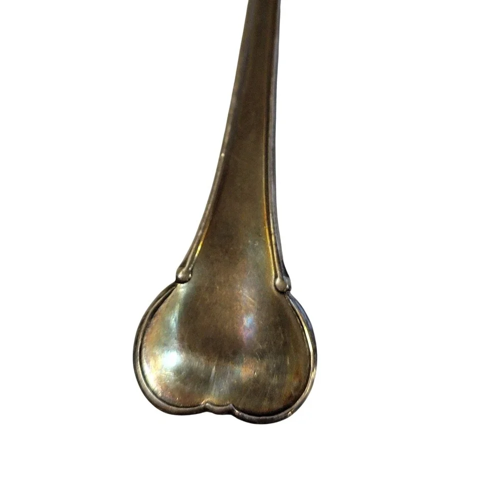 Egyptian Revival Scarab Demitasse Coffee Baby Spoon 4.5